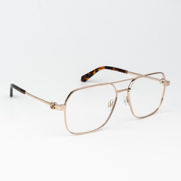 Off-White STYLE 7J Men Eyeglasses Gold Aviator OERJ07J STYLE 7J 7600 - Picture 6 of 15